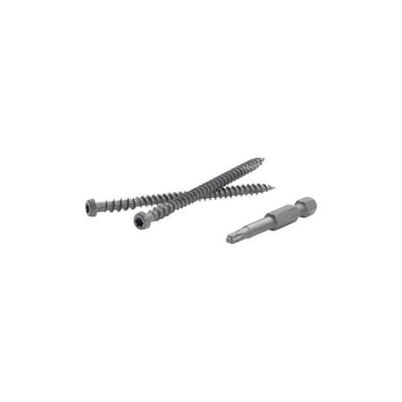 Fastenmaster TrapEase 2.5 in. Torx TTAP Star Head Zinc Carbon Steel Composite Deck Screws, Rope Swing, 350PK 5000241